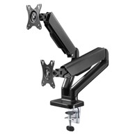 GOOBAY Stolni nosač za 2 monitora s plinskim opružnikom, 17"-32", 9 kg, crna